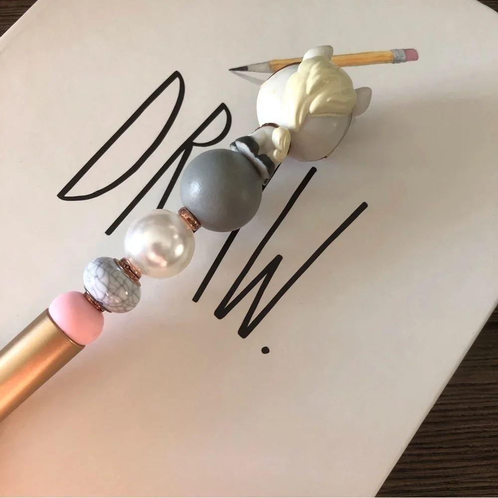 Disney Doorables: Tangled: Maximus handmade beaded pen